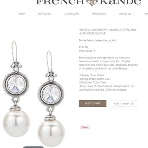 French Kande Cabonche Earrings. Gorgeous!